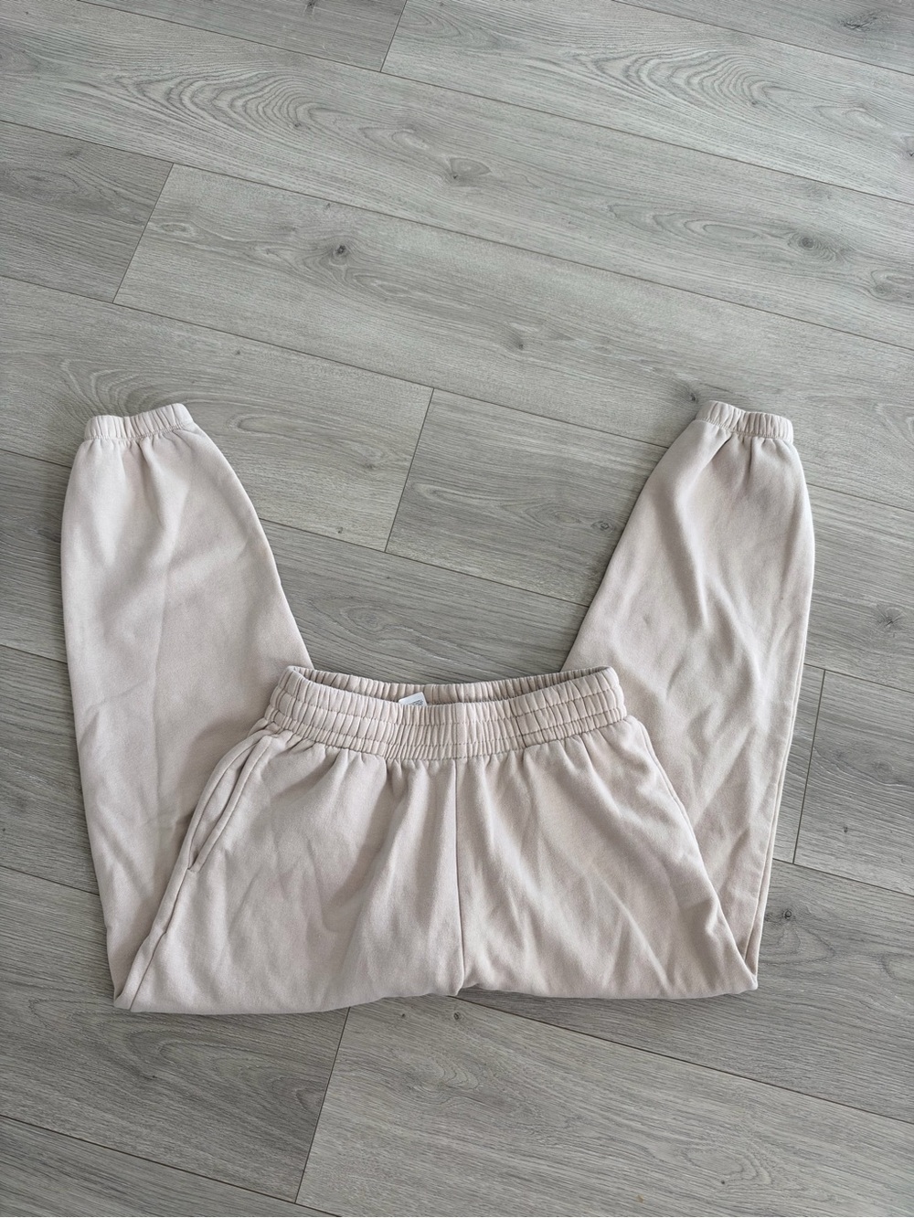 Oat Cream Jogger Pants